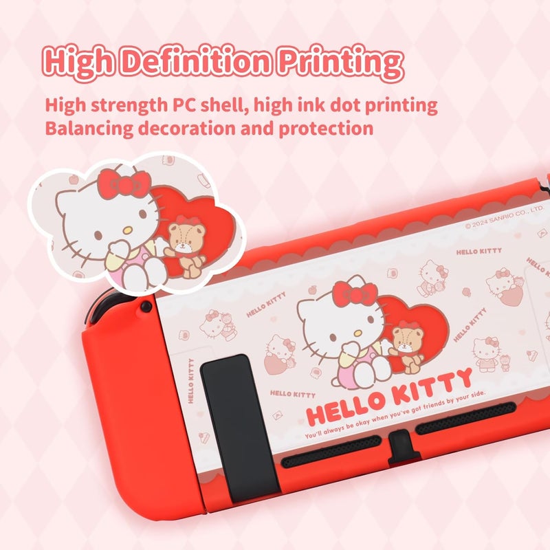 Kuitmor Protective Shell for Switch OLED,Slim Cover Case Compatible with Switch OLED,Anti-Scratch and Shock-Absorption Design Cover Skins for Joystick - HLK - Image 3
